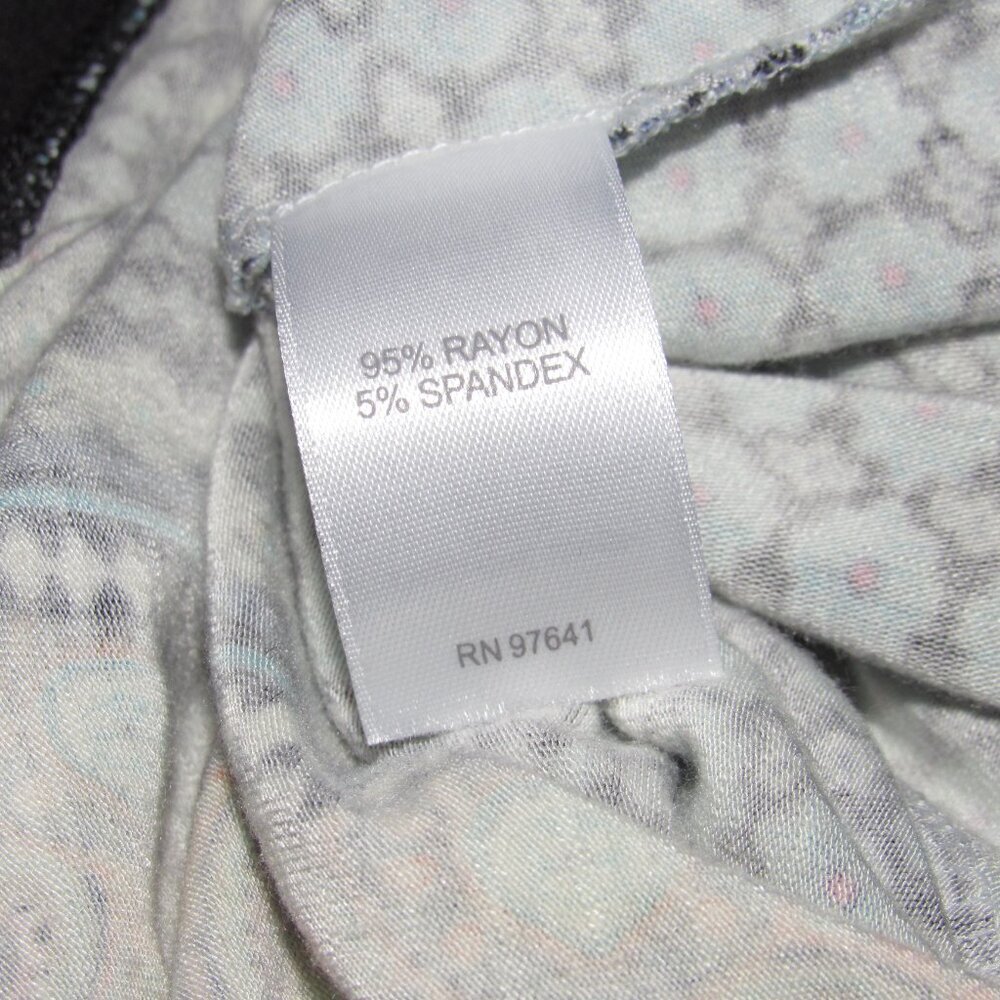 J.Jill Mixed-Print Medallion Knit Tunic/Dress Blue Boho Sz M - Picture 6 of 7